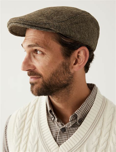 Buy Textured Flat Cap with Thermowarmth™ at Marks & Spencer