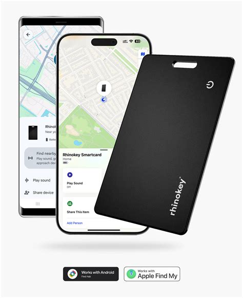 Wallet Tracker Card 1.8mm Apple & Google Find My - Rhinokey Smartcard ...