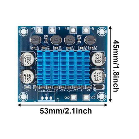 Buy DAOKI 2PCS XH-A232 30W+30W Audio Amplifier Board DC 8-26V 3A Dual ...