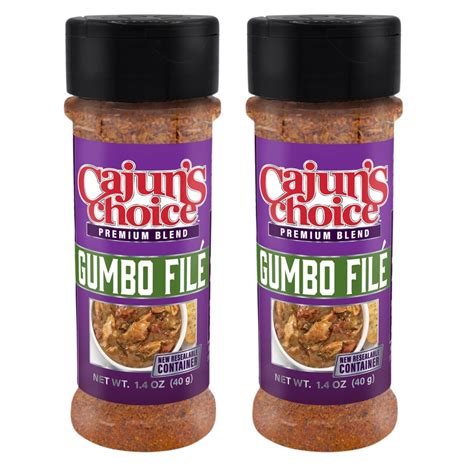 Cajun's Choice Gumbo File CCF19 - Authentic Cajun Spice for Gumbo ...