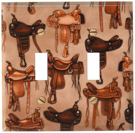 Art Plates - Horse Saddles Switch Plate - Double Toggle : Amazon.in ...