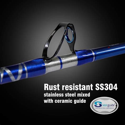 Buy Fiblink Bent Butt Fishing Rod 2-Piece Saltwater Offshore Trolling ...