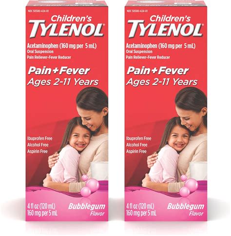 Amazon.com: Tylenol Children's Oral Suspension Medicine with ...