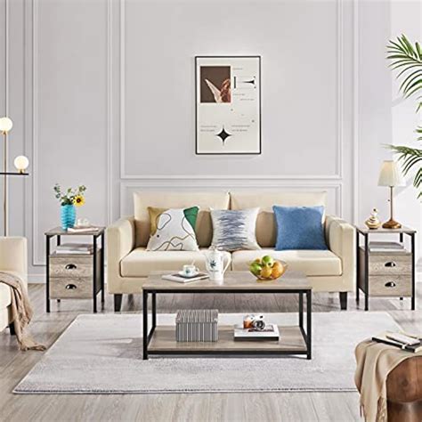 Yaheetech Coffee Table Tea Table with Metal Frame, India | Ubuy