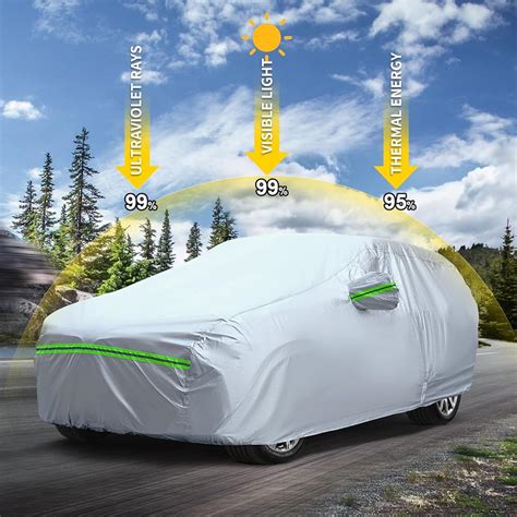 QUYDDC Full Car Cover Universal 6 Layers Outdoor Thicked India | Ubuy