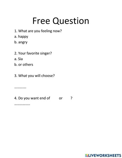 Question Worksheets 的图像结果