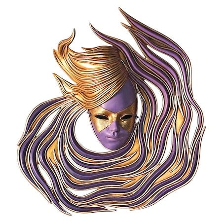 Design Toscano Viareggio Carnivale Wall Mask Sculpture NE867041 | Zoro