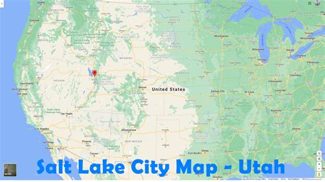 Salt Lake City, Utah Map