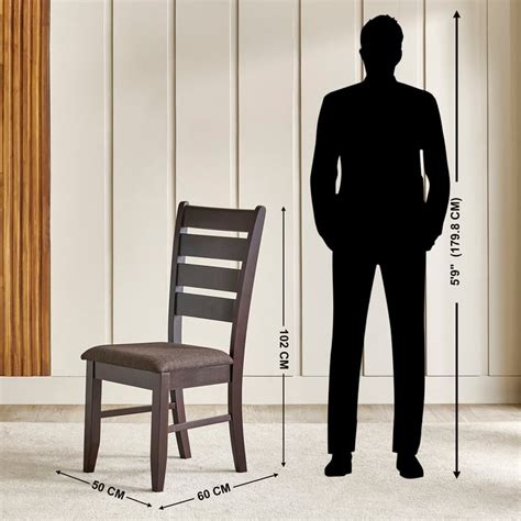 Buy Helios Magnus Set of 2 Fabric Dining Chairs - Walnut from Home ...