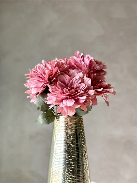 Artificial Chrysanthemum Flower Bunch - Pink – Mason Home
