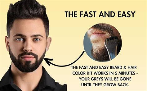 BEMEN Hair & Beard Color Kit | 5-10 Minutes Moustache And Hair Dye ...