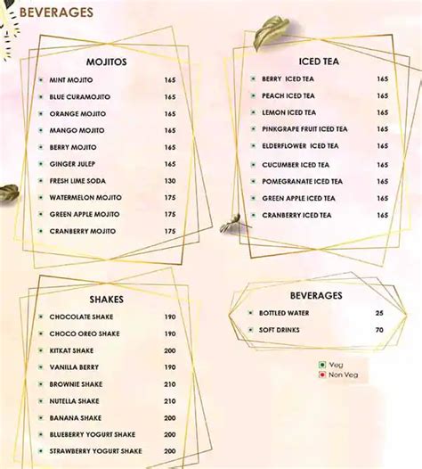 Menu at Ghrelin Cafe and Patisserie - Banjara Hills, Hyderabad, 8-2-585/2