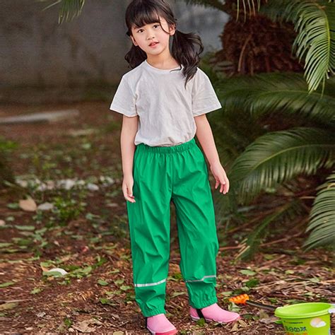 Rain Pants Kids Toddler Waterproof Boys Girls Pants Proof Trousers Rain ...
