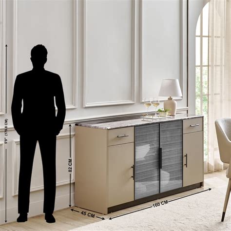 Buy Clair De Lune Sideboard - Beige from Home Centre at just INR 44999.0