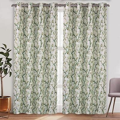 Buy Amazon Brand - Solimo POLYESTER LEAF PRINT DOOR CURTAIN (WHITE ...