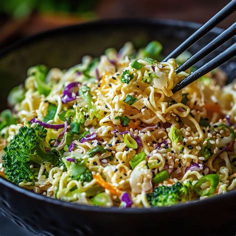 Why Oriental Ramen Broccoli Cole Slaw Works