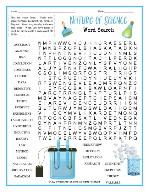 Science Word Search Science Word Search Puzzles II Classful