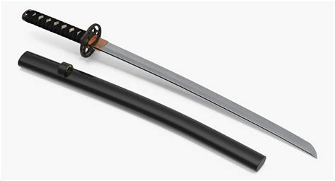 3d Model Wakizashi Japanese Short Sword