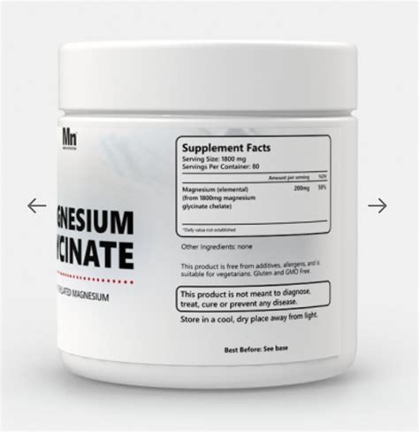 hi guys first time trying powdered supplements. magnesium glycinate here, on the bottle it says ...