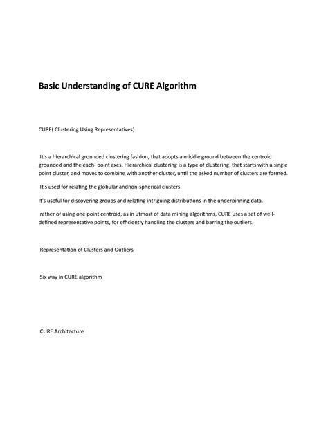 Cure Algorithm in Machine Learning 的图像结果