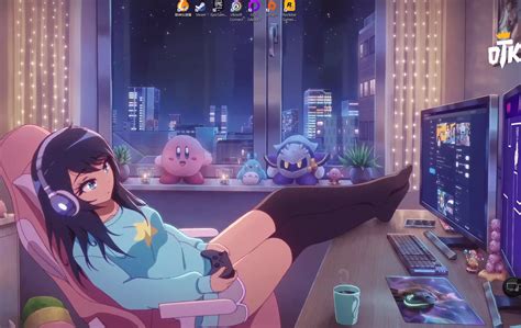 Anime Girl Gamer Wallpaper
