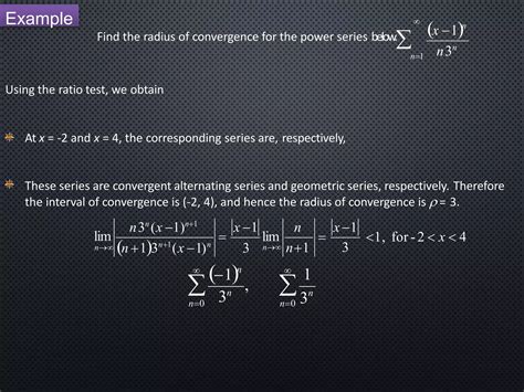 Power series and radius of convergence | PPTX