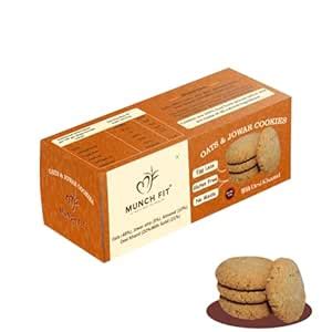 Munch Fit Oats with Almonds & Jowar Atta Cookies | Healthy & Tasty ...
