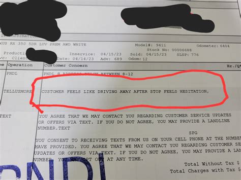 Customer feels like driving away....some more excellent service writing : r/Justrolledintotheshop