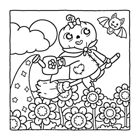 32 Colorear Spooky Cozy Gratis: Uno Halloween Adora