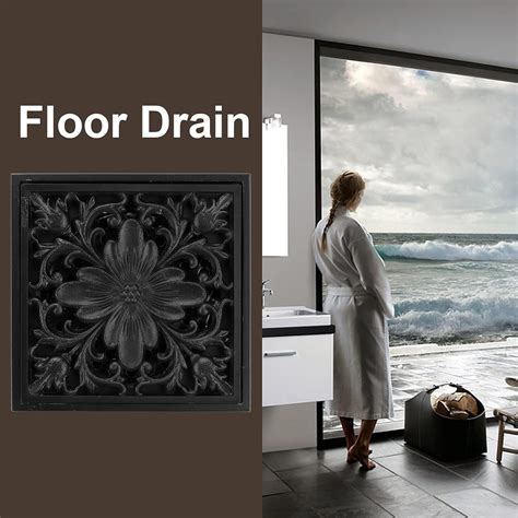 Antique Bathroom Floor Drain, 4 inch Antique Black India | Ubuy