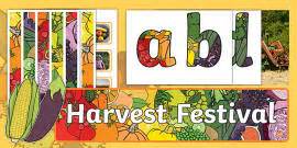 Harvest Festival Large Display Cut-Out Pack (teacher made)