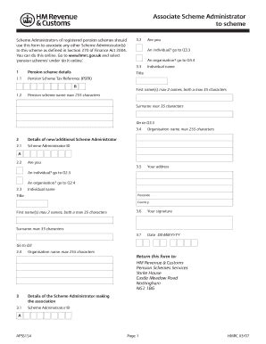 Hmrc Apss154 Form - Fill and Sign Printable Template Online