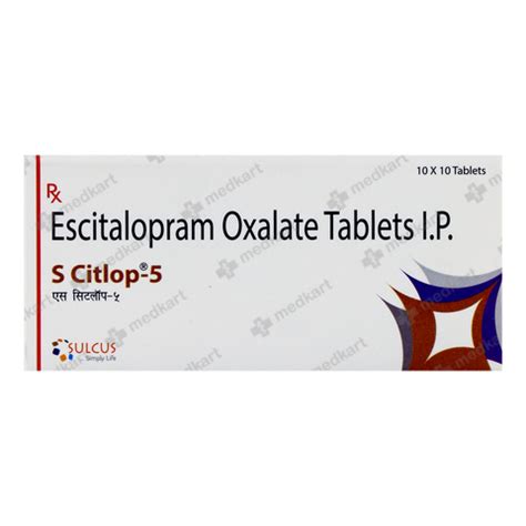 S CITLOP 5MG TABLET 10'S : View Price, Combination and Alternatives ...