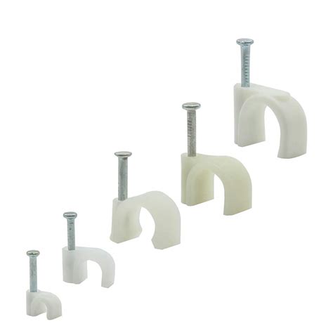 GBIS Round Cable Wire Clips 4mm 6mm 8mm 10mm 12mm(Pack of 500) Cable ...