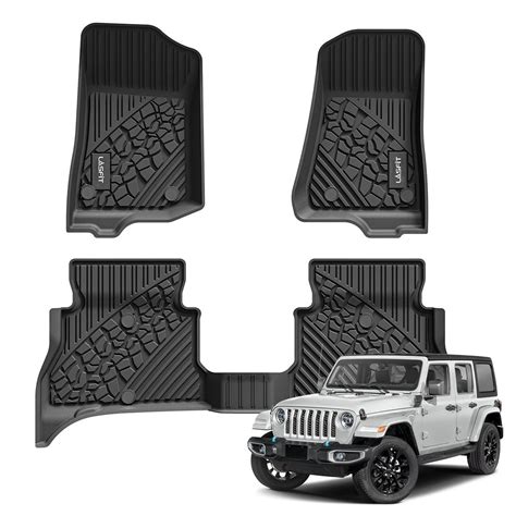 LASFIT LINERS Jeep Wrangler 4XE Hybrid 2021-2024 Custom Fit Floor Mats