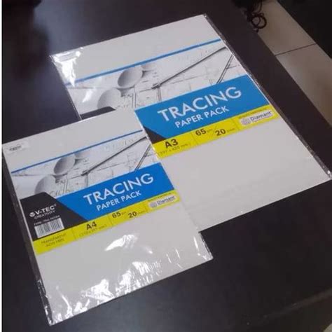 Jual V tec tracing paper kertas kalkir jiplak gambar A4 A3 65gsm isi 20 ...