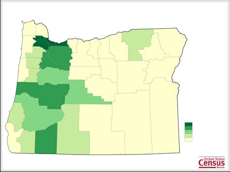 Oregon County Population Map Free Download