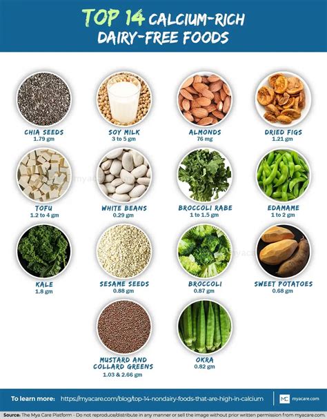 High Calcium Foods Without Dairy