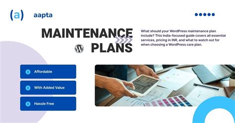 WordPress Maintenance Plans: What Should Be Included? (India Guide 2026)