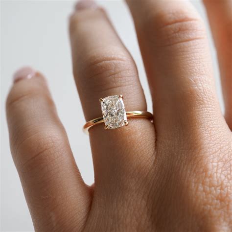Khia | Elongated Cushion Lab-Grown Diamond Engagement Ring – Kate & Kole