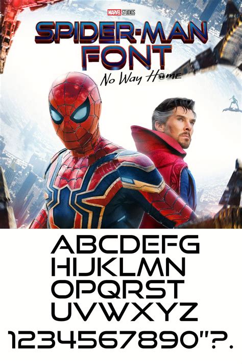 Spiderman font - Artofit