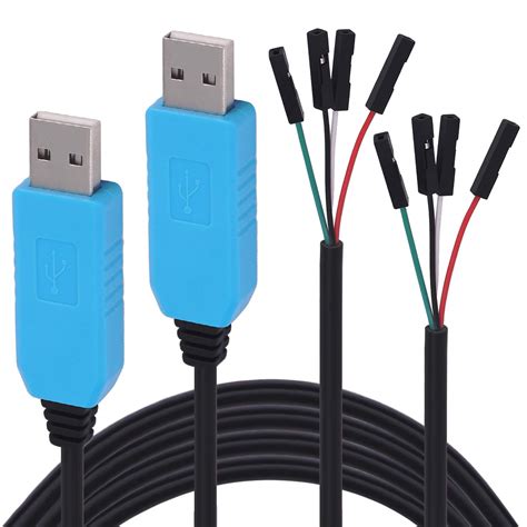 Buy Yeworth PL2303TA USB to TTL Serial Cable, [2 Pack] Debug Console ...