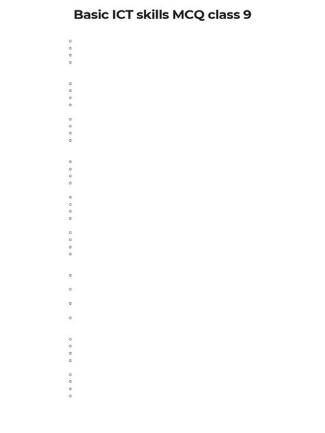 Class 9 Computer MCQ Test 的图像结果