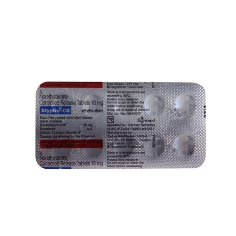 Styptin-CR 10 mg Tablet 10's Price, Uses, Side Effects, Composition ...