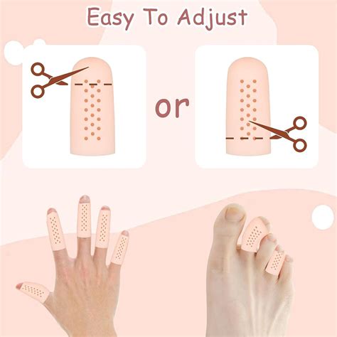 16Pcs Breathable Gel Finger Cots with Air Holes - Finger Protectors for ...