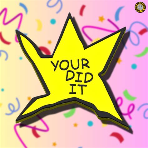 ⭐ Your Did It Gold Star・ STL File for 3D printing・Cults