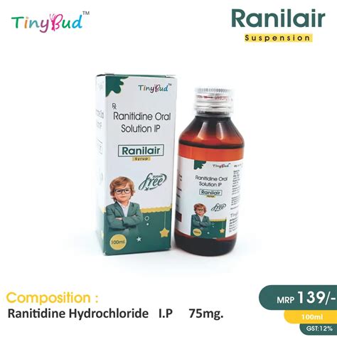 Ranilair Suspension (Ranitidine 75mg/5ml)