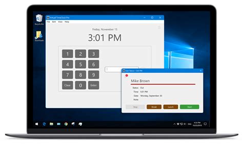 Time Clock Program 的图像结果
