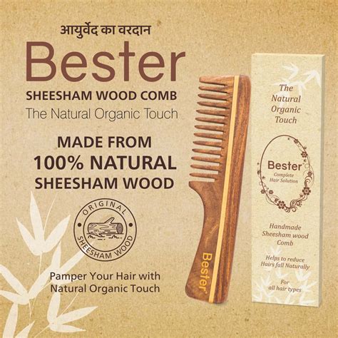 Buy BESTER SHEESHAM WOOD COMB 15 FC | HAIR STRAIGHTENING | FOR MEN ...