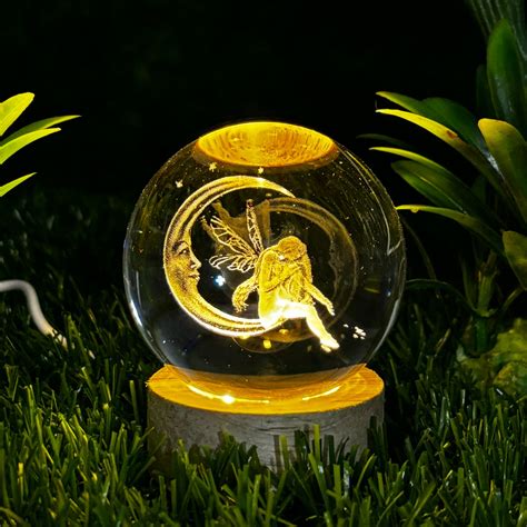 3D Fairy Tails Crystal Ball Lamp For Home / Office / Bedroom Decoratio ...